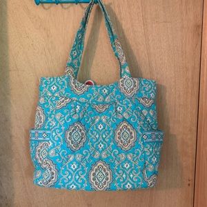Turquoise Vera Bradley Tote Bag. Totally Turq